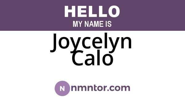 Joycelyn Calo