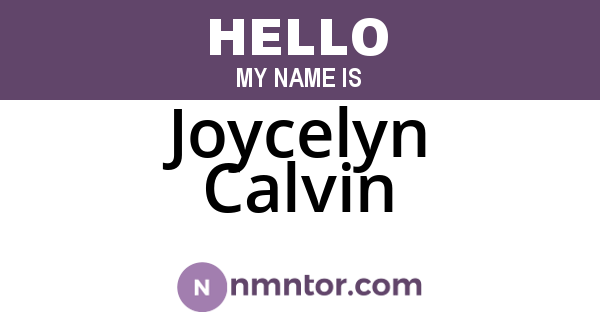 Joycelyn Calvin