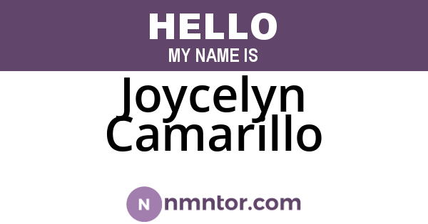 Joycelyn Camarillo