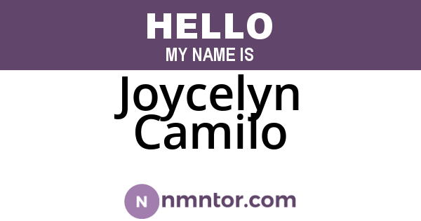 Joycelyn Camilo