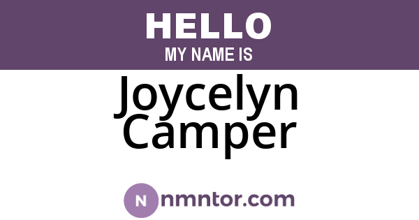 Joycelyn Camper