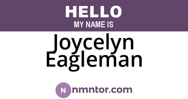 Joycelyn Eagleman