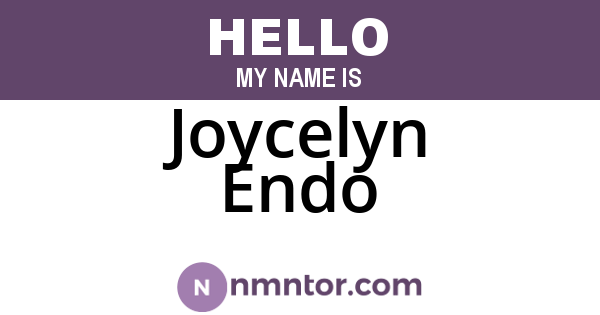 Joycelyn Endo