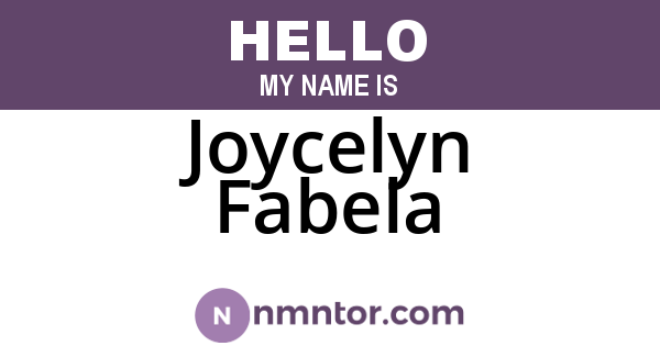 Joycelyn Fabela