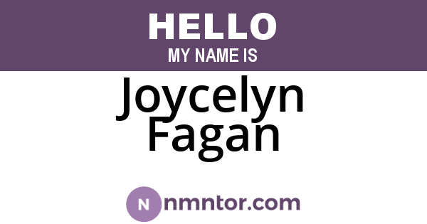 Joycelyn Fagan