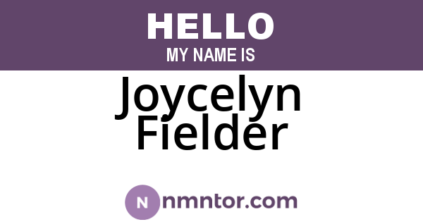 Joycelyn Fielder