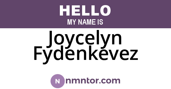 Joycelyn Fydenkevez