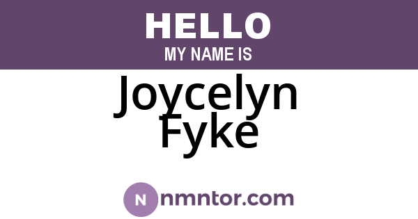 Joycelyn Fyke