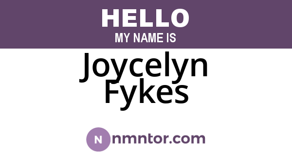 Joycelyn Fykes