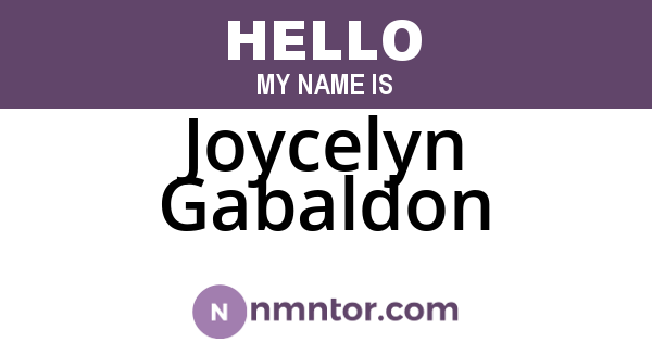 Joycelyn Gabaldon