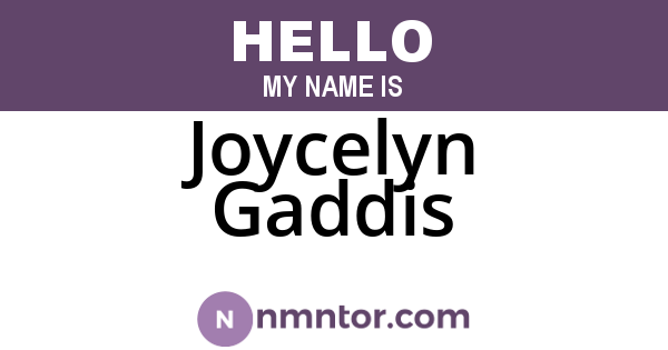 Joycelyn Gaddis