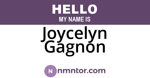 Joycelyn Gagnon