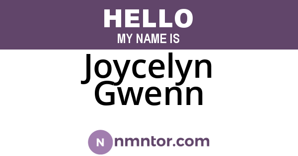 Joycelyn Gwenn