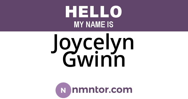 Joycelyn Gwinn