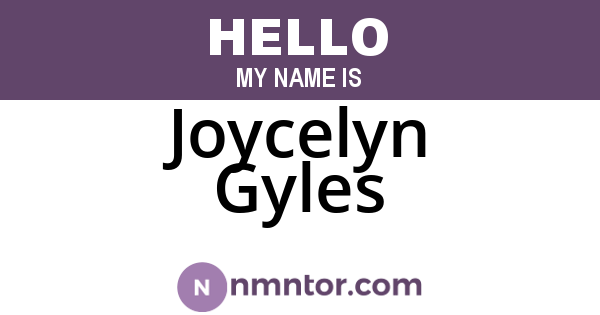 Joycelyn Gyles