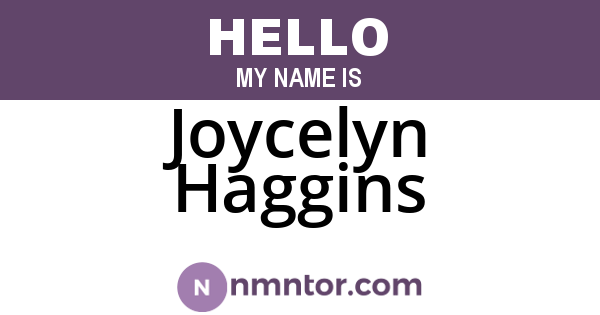Joycelyn Haggins