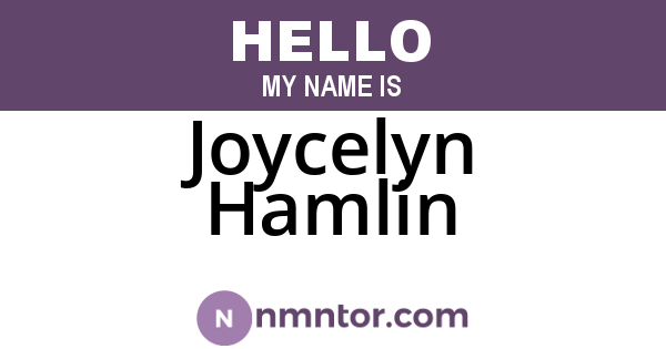 Joycelyn Hamlin
