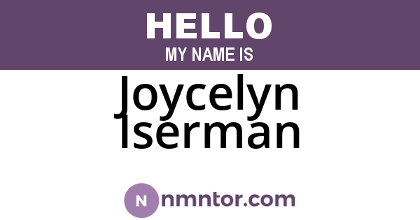Joycelyn Iserman