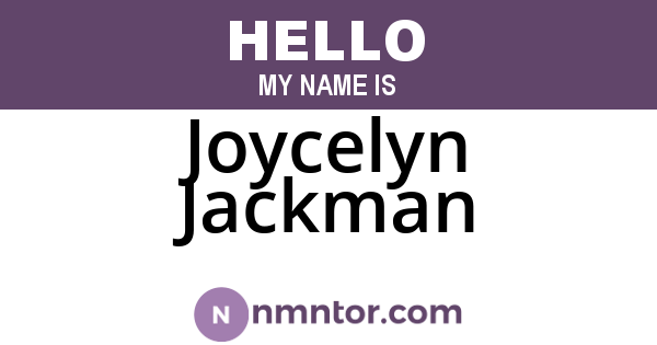 Joycelyn Jackman