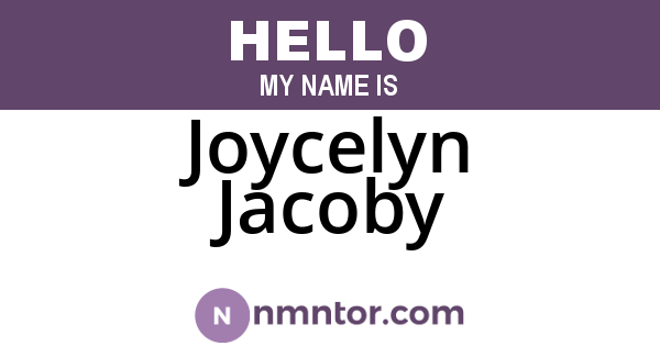 Joycelyn Jacoby