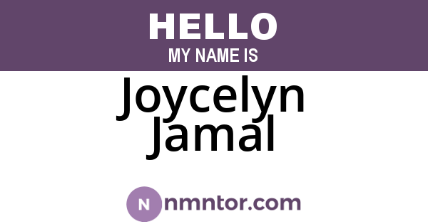 Joycelyn Jamal