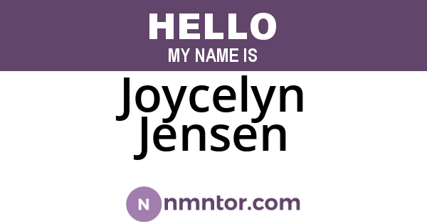 Joycelyn Jensen