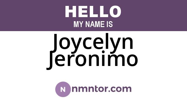 Joycelyn Jeronimo