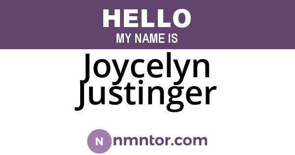 Joycelyn Justinger