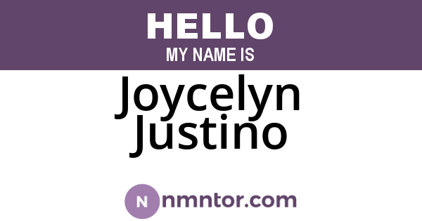 Joycelyn Justino