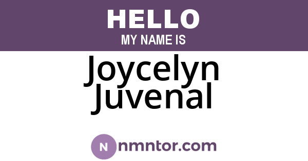 Joycelyn Juvenal