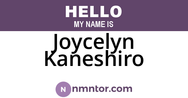 Joycelyn Kaneshiro