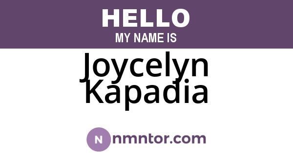 Joycelyn Kapadia
