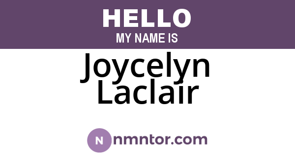 Joycelyn Laclair