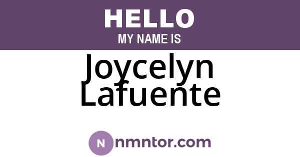 Joycelyn Lafuente