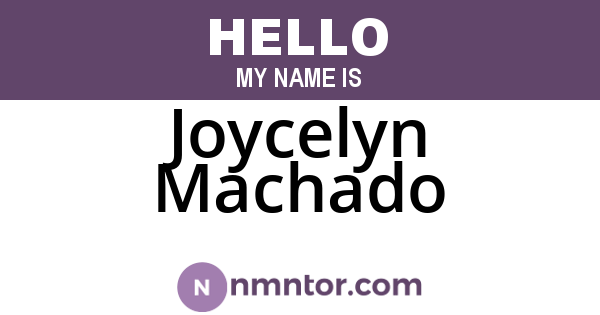 Joycelyn Machado