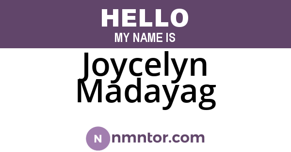 Joycelyn Madayag