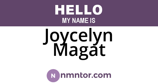 Joycelyn Magat