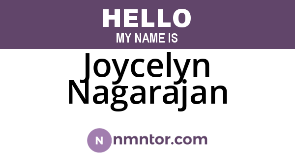Joycelyn Nagarajan