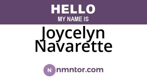 Joycelyn Navarette
