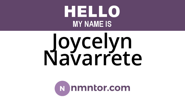 Joycelyn Navarrete