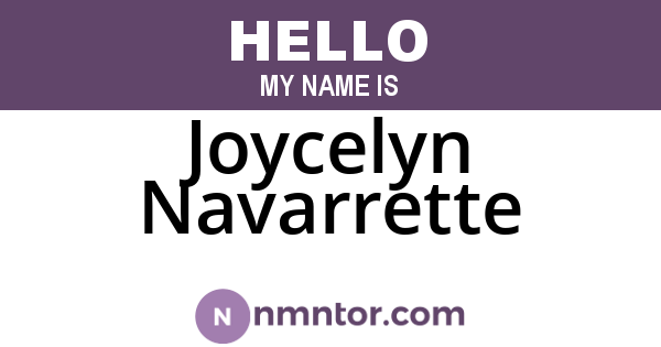 Joycelyn Navarrette