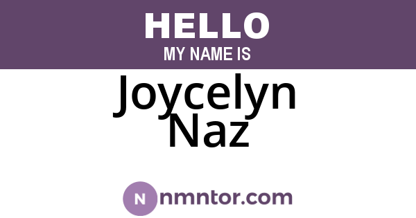 Joycelyn Naz