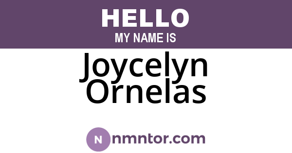Joycelyn Ornelas
