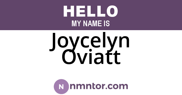 Joycelyn Oviatt