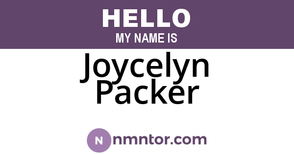 Joycelyn Packer