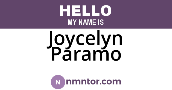 Joycelyn Paramo