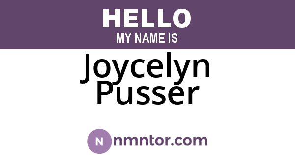 Joycelyn Pusser