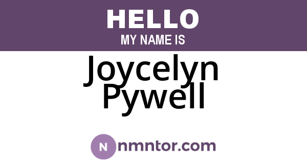 Joycelyn Pywell
