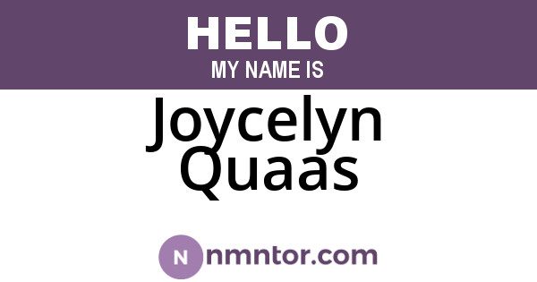 Joycelyn Quaas
