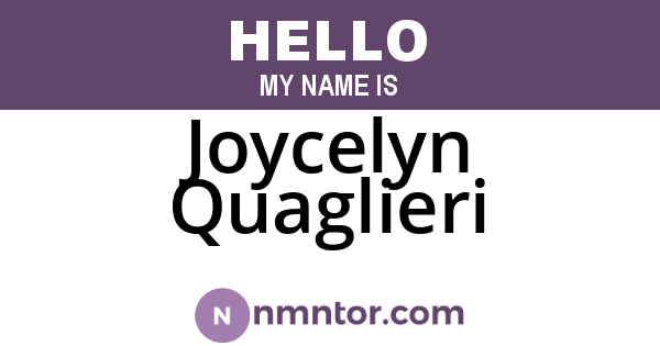 Joycelyn Quaglieri